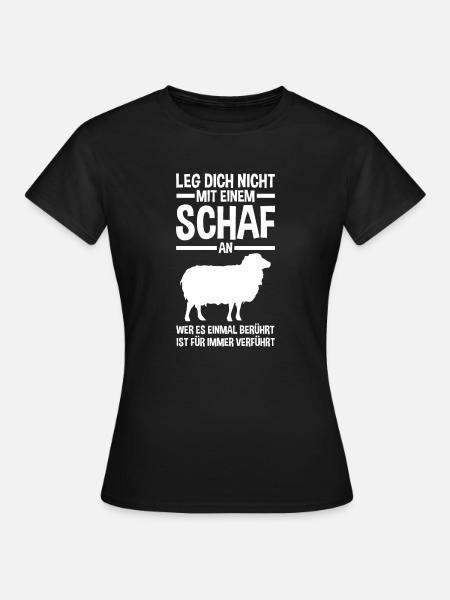 Landwirt Schäfer Bauernhof Schafe - Frauen T-Shirt - Schwarz