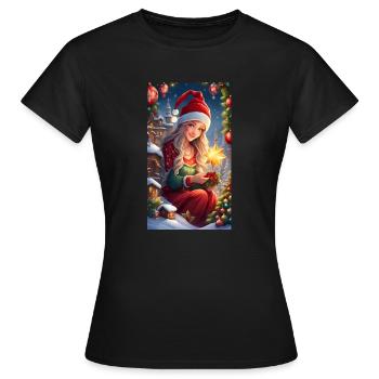 Season's Greetings - Women's T-Shirt - black - Front - AI Model Female 172 dark (172cm)