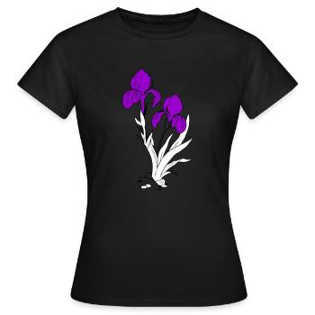 Lys - T-shirt Femme - noir - Devant - AI Model Female 172 dark (172cm)