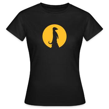 Meerkat - Women's T-Shirt - black - Front - AI Model Female 172 dark (172cm)