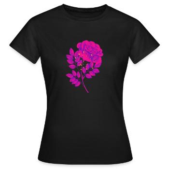 Pink Violet T-shirt - Women's T-Shirt - black - Front - AI Model Female 172 dark (172cm)