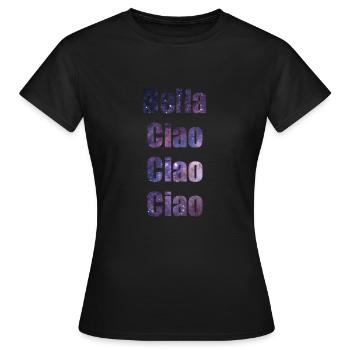 Bella Ciao - T-shirt Femme - noir - Devant - AI Model Female 172 dark (172cm)