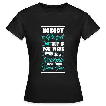 Signe du zodiaque Signe du zodiaque Étoiles Eau - T-shirt Femme - noir - Devant - AI Model Female 172 dark (172cm)