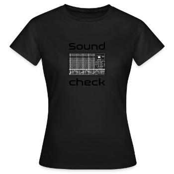 Soundcheck Mischpult - Frauen T-Shirt - Schwarz - Vorne - AI Model Female 172 dark (172cm)
