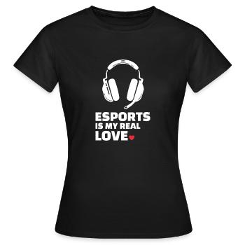 Esports & Gaming - Frauen T-Shirt - Schwarz - Vorne - AI Model Female 172 dark (172cm)