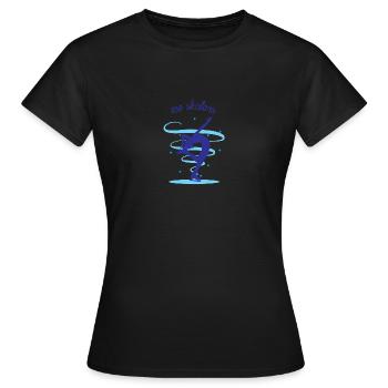 Ice skating Ice skating Skates - Women's T-Shirt - black - Front - AI Model Female 172 dark (172cm)