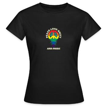 paix Homo - T-shirt Femme - noir - Devant - AI Model Female 172 dark (172cm)