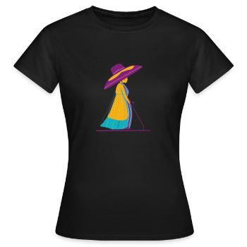 Nounou - T-shirt Femme - noir - Devant - AI Model Female 172 dark (172cm)