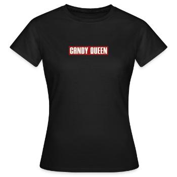 REINE DES BONBONS - T-shirt Femme - noir - Devant - AI Model Female 172 dark (172cm)