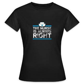 Krankenschwester lustig Geschenk - Frauen T-Shirt - Schwarz - Vorne - AI Model Female 172 dark (172cm)