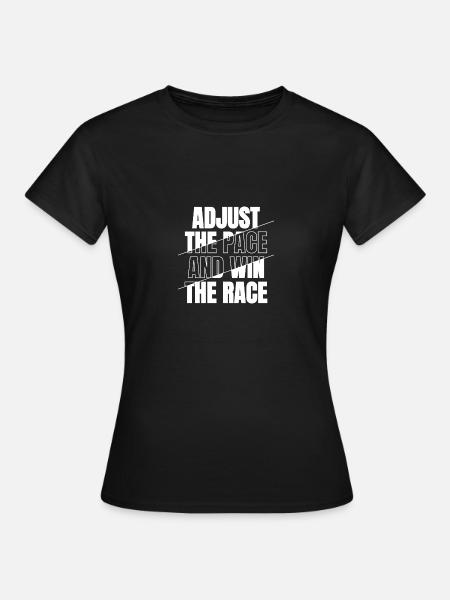 Runn Country Runner and XC Coach - Unique Cross - Dame-T-shirt - sort