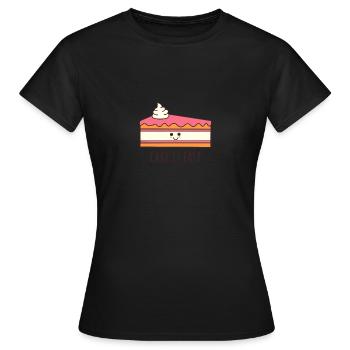 Délicieux morceau de gâteau - T-shirt Femme - noir - Devant - AI Model Female 172 dark (172cm)