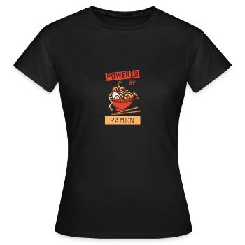 Ramen Nudelliebhaber Japanisches Essen - Frauen T-Shirt - Schwarz - Vorne - AI Model Female 172 dark (172cm)