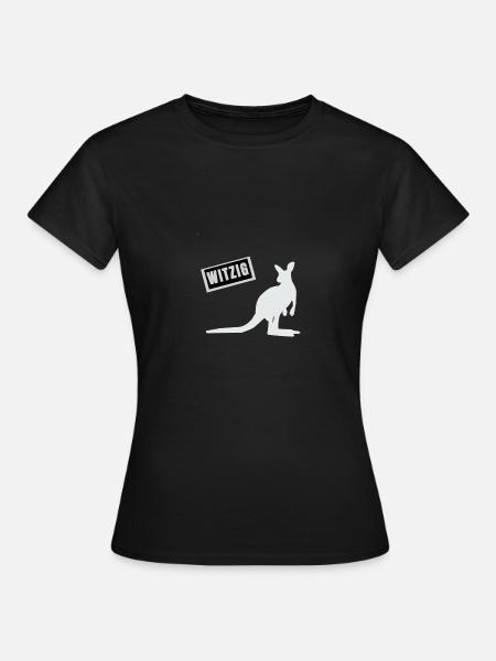 Känguru. Witzig. - Frauen T-Shirt - Schwarz