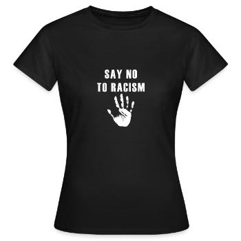 du temps Anti-Racisme Justice sociale Des - T-shirt Femme - noir - Devant - AI Model Female 172 dark (172cm)