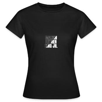 Martin Luther King Jr. Black Lives Matter - Frauen T-Shirt - Schwarz - Vorne - AI Model Female 172 dark (172cm)