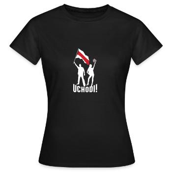 Belarus Belarus Pride Love Solidarity - Women's T-Shirt - black - Front - AI Model Female 172 dark (172cm)