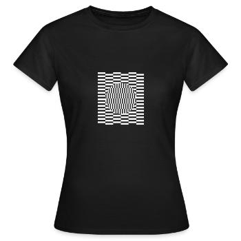 Imagination d'illusion de perception de grille visuelle - T-shirt Femme - noir - Devant - AI Model Female 172 dark (172cm)