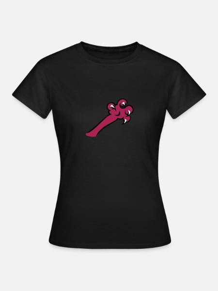 claws / Krallen (3c) - Frauen T-Shirt - Schwarz