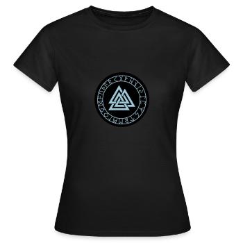 boussole viking wotan 02 - T-shirt Femme - noir - Devant - AI Model Female 172 dark (172cm)