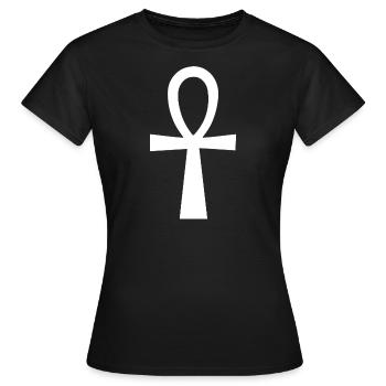 Hiéroglyphes - T-shirt Femme - noir - Devant - AI Model Female 172 dark (172cm)