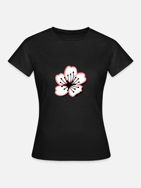 Sakura Kirschblüte - Frauen T-Shirt - Schwarz