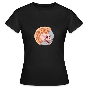 Pizza Mohawk Punk - Frauen T-Shirt - Schwarz - Vorne - AI Model Female 172 dark (172cm)