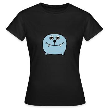 monstre - T-shirt Femme - noir - Devant - AI Model Female 172 dark (172cm)
