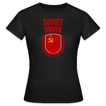 Soviet Union - Women's T-Shirt - black - Front - AI Model Female 172 dark (172cm)