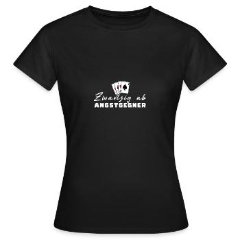 Vingt de Fear Opponent - T-shirt Femme - noir - Devant - AI Model Female 172 dark (172cm)