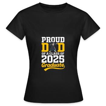 Classe de 2025 - T-shirt Femme - noir - Devant - AI Model Female 172 dark (172cm)