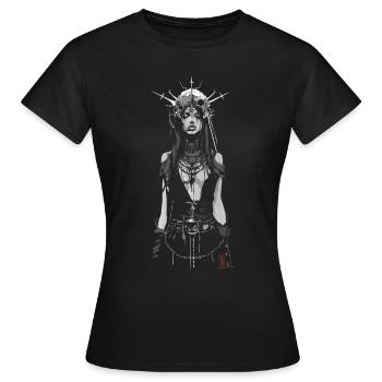 Fille démoniaque - T-shirt Femme - noir - Devant - AI Model Female 172 dark (172cm)