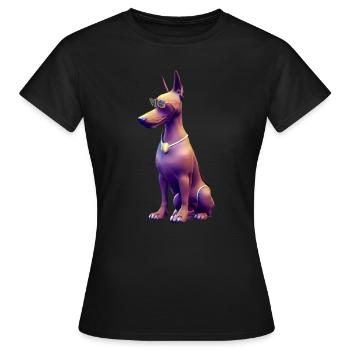 Dobermann - Frauen T-Shirt - Schwarz - Vorne - AI Model Female 172 dark (172cm)
