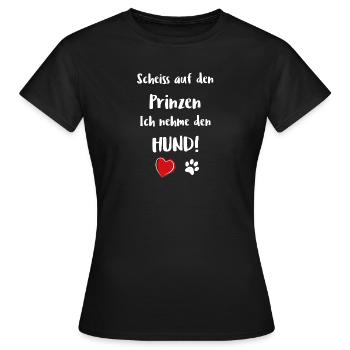 Hund Hunde Labrador Bulldogge Mops Geschenk Liebe - Frauen T-Shirt - Schwarz - Vorne - AI Model Female 172 dark (172cm)