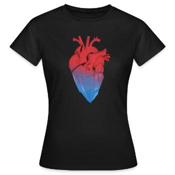 Crystallized heart - Women's T-Shirt - black - Front - AI Model Female 172 dark (172cm)