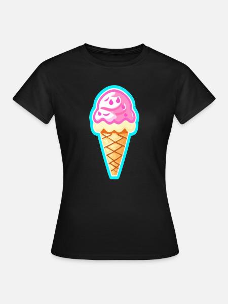 Eis - Frauen T-Shirt - Schwarz