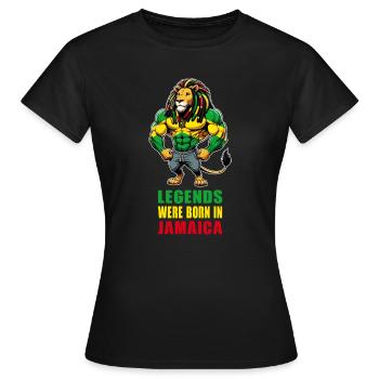 Musique reggae jamaïcaine - T-shirt Femme - noir - Devant - AI Model Female 172 dark (172cm)