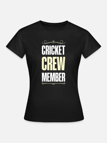 Cricket Crew - Frauen T-Shirt - Schwarz