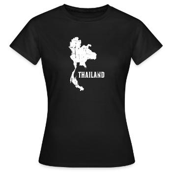 La Thaïlande - T-shirt Femme - noir - Devant - AI Model Female 172 dark (172cm)