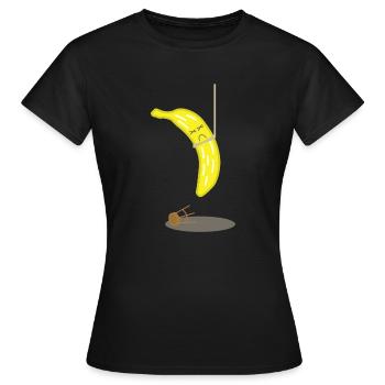 tote Banane - Frauen T-Shirt - Schwarz - Vorne - AI Model Female 172 dark (172cm)