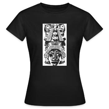 La culture Maya - T-shirt Femme - noir - Devant - AI Model Female 172 dark (172cm)