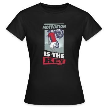 La motivation motive la carrière Cadeau positif - T-shirt Femme - noir - Devant - AI Model Female 172 dark (172cm)