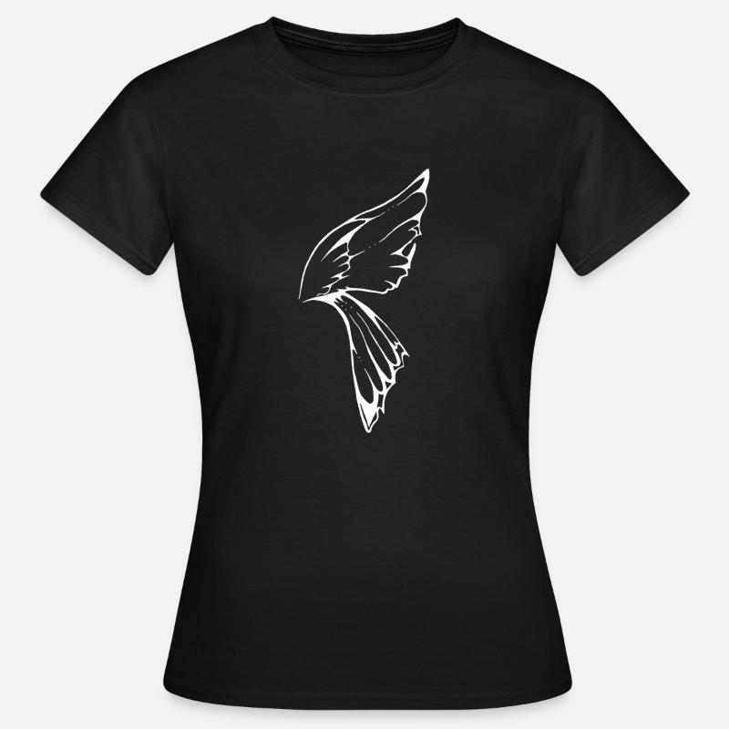 Dragonfly Wing white - Women's T-Shirt - black