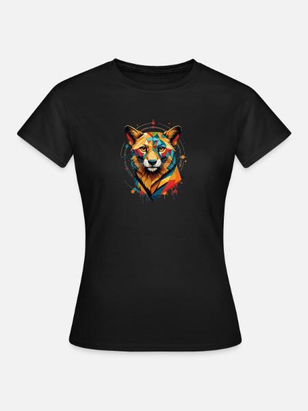 Abstraktes Tier - Frauen T-Shirt - Schwarz