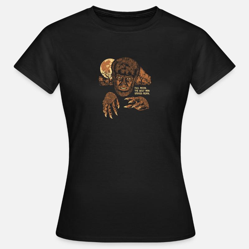 WOLF MAN - Women's T-Shirt - black