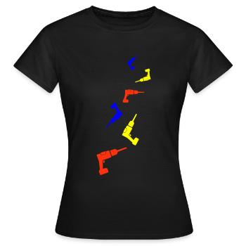 Drill - Women's T-Shirt - black - Front - AI Model Female 172 dark (172cm)
