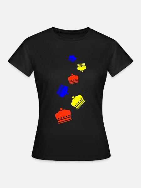 Krone icon - Frauen T-Shirt - Schwarz
