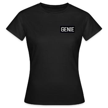 Design Genie - Frauen T-Shirt - Schwarz - Vorne - AI Model Female 172 dark (172cm)
