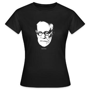 Ta mère - Ta mère: Sigmund Freud - T-shirt Femme - noir - Devant - AI Model Female 172 dark (172cm)