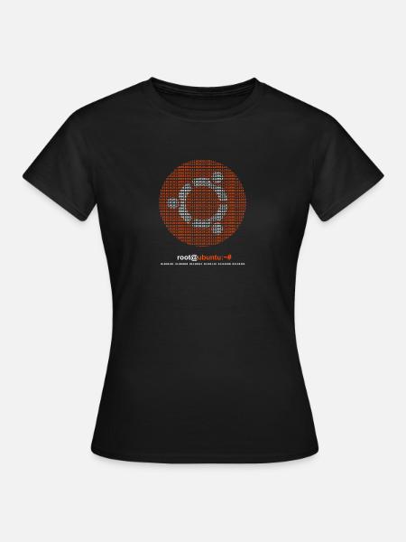 Ubuntu Binary - Women's T-Shirt - black